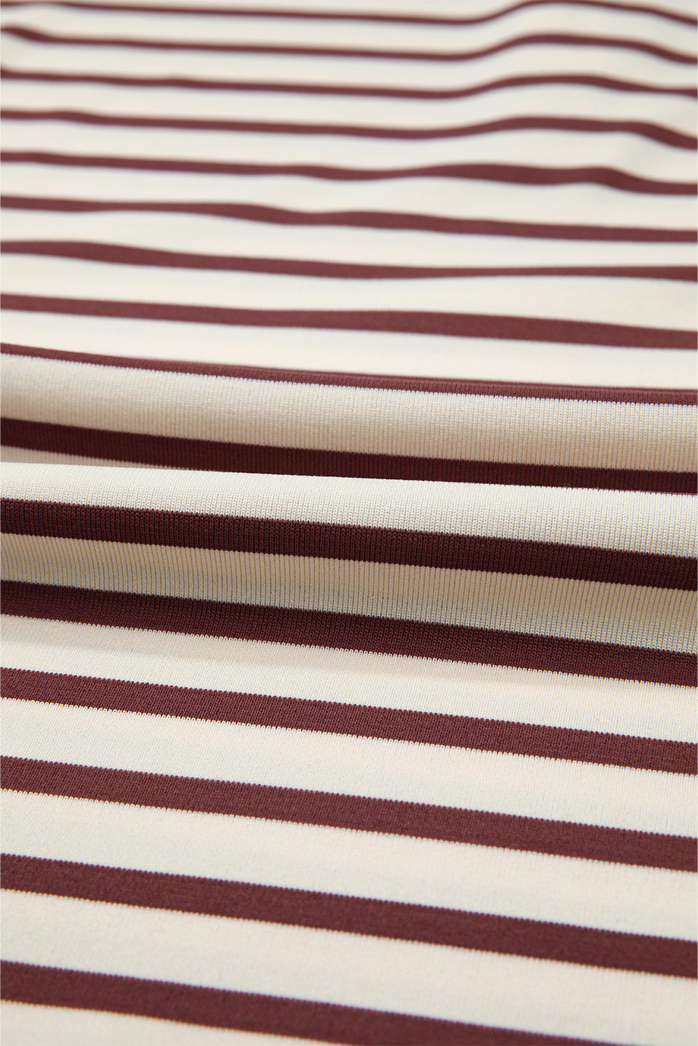 Red Dahlia Striped Henley Top