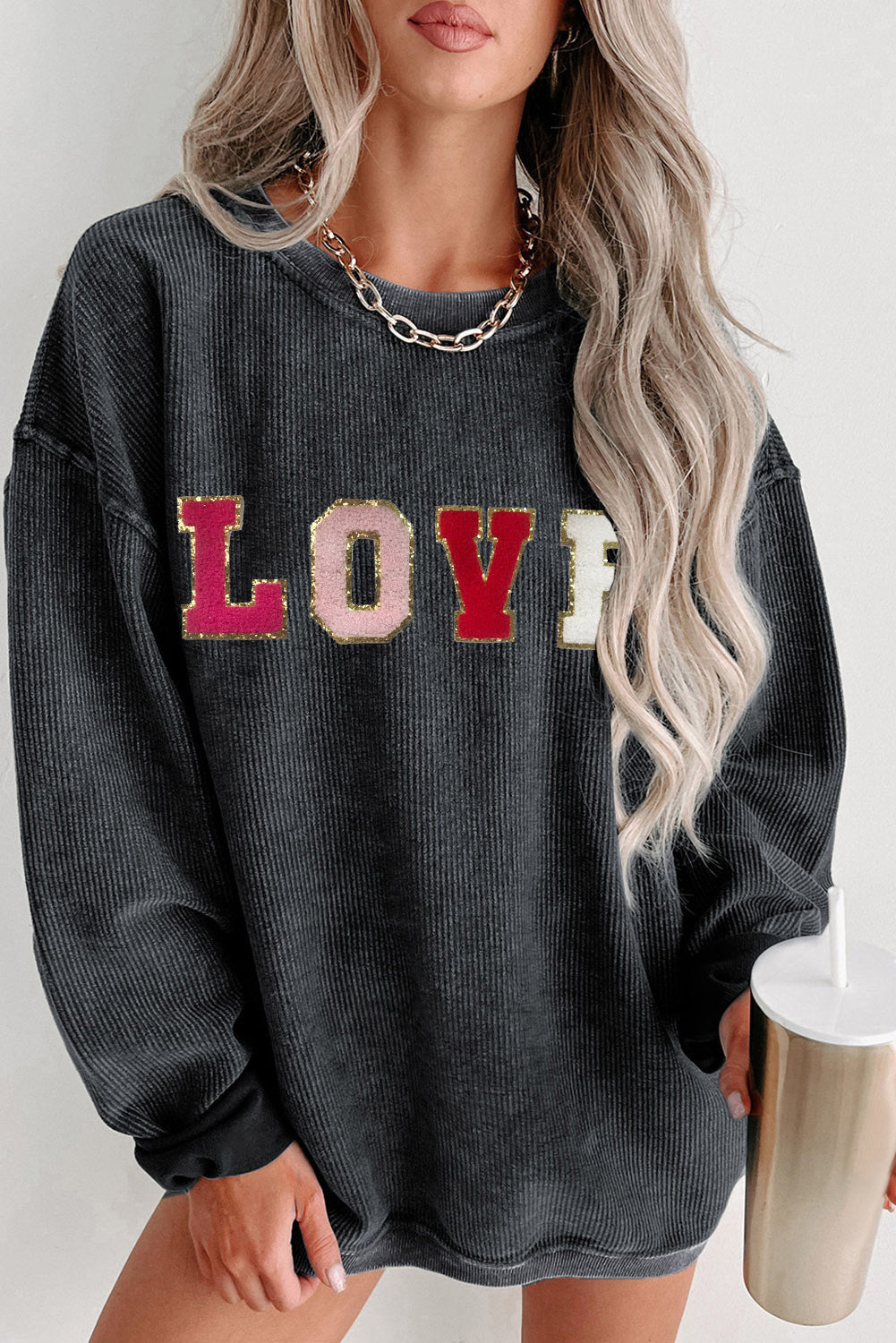 RTS: The Amor Corded "LOVE" Crewneck*