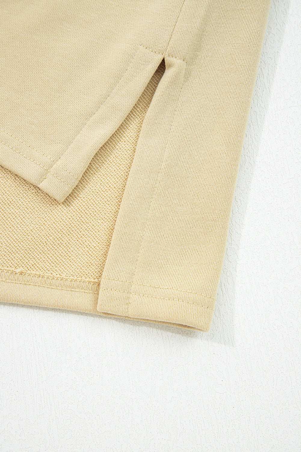 Wisteria Flower Applique Patchwork Drop Sleeve Pullover Sweatshirt