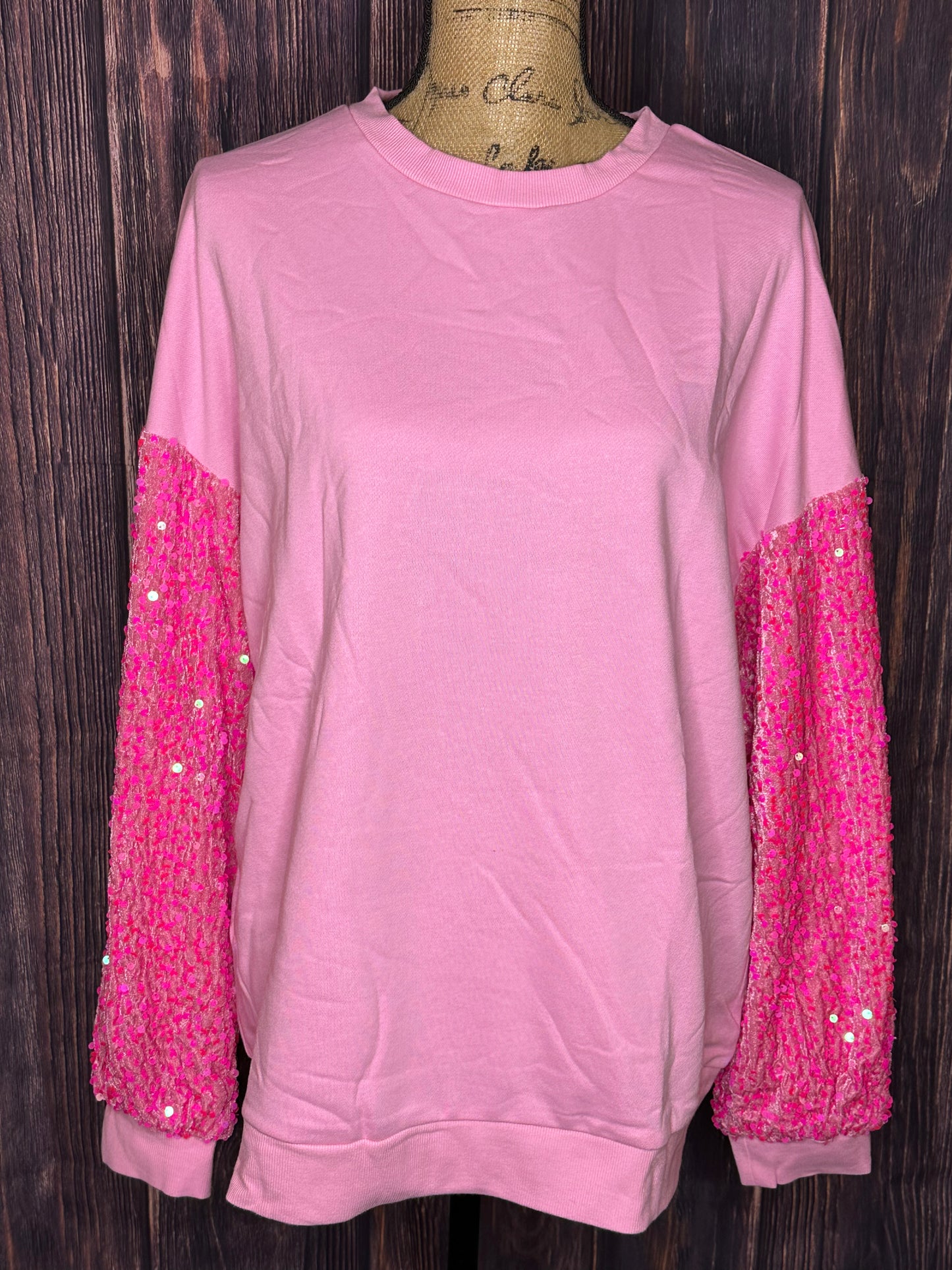 Sparkling Pink Sweatshirt