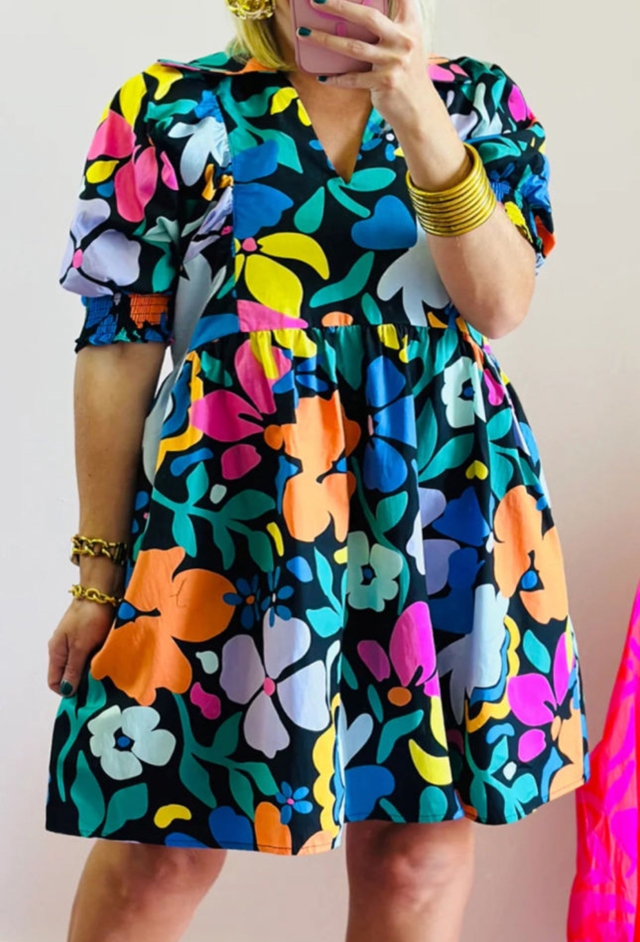 Sheila Floral Print Plus Size Dress