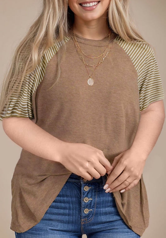 Samantha Curvy Light Brown Tunic