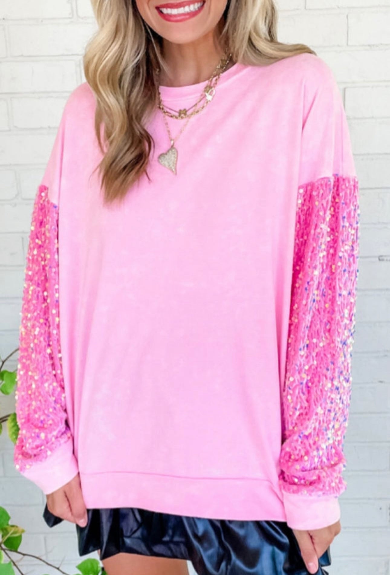 Sparkling Pink Sweatshirt