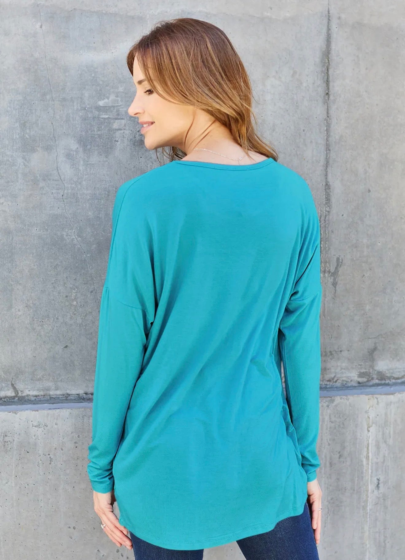 Basic Bae Round Neck Drop Sleeve Tee