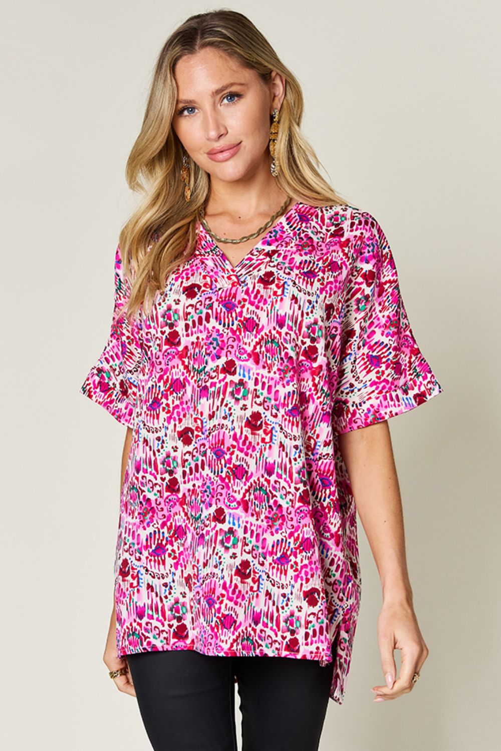PREORDER: Double Take Pink or Blue Oversized Tunic