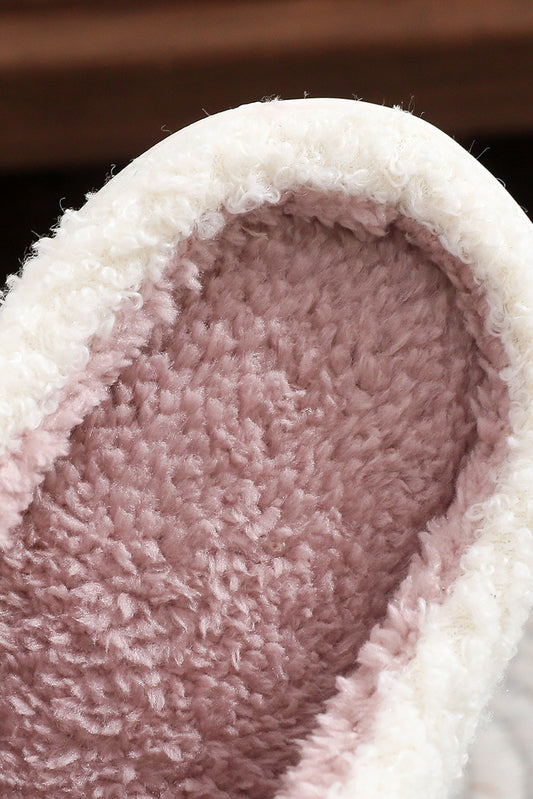 White Christmas Tree & Star Plush Slippers